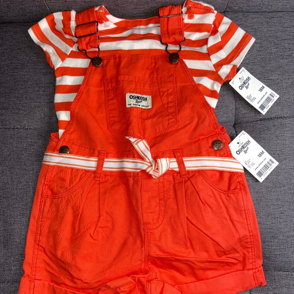 New With Tag Girls 2 Piece Set Size 18 Month By Oshkosh B’Gosh